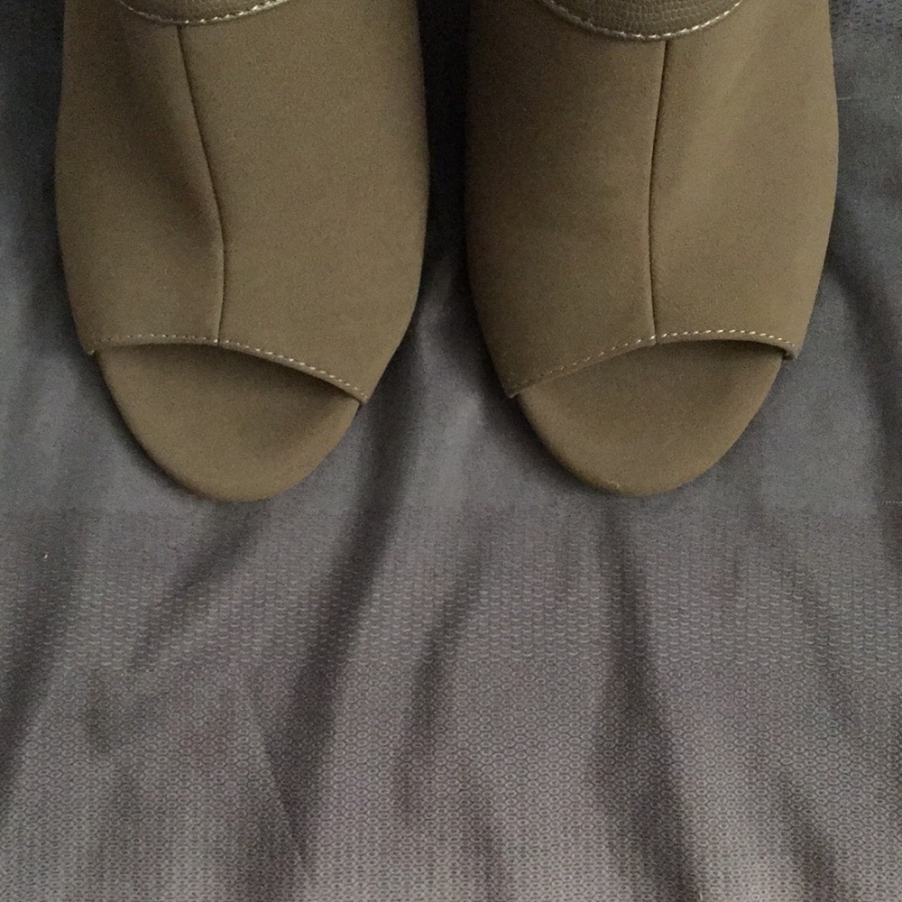 Olive gray heels
